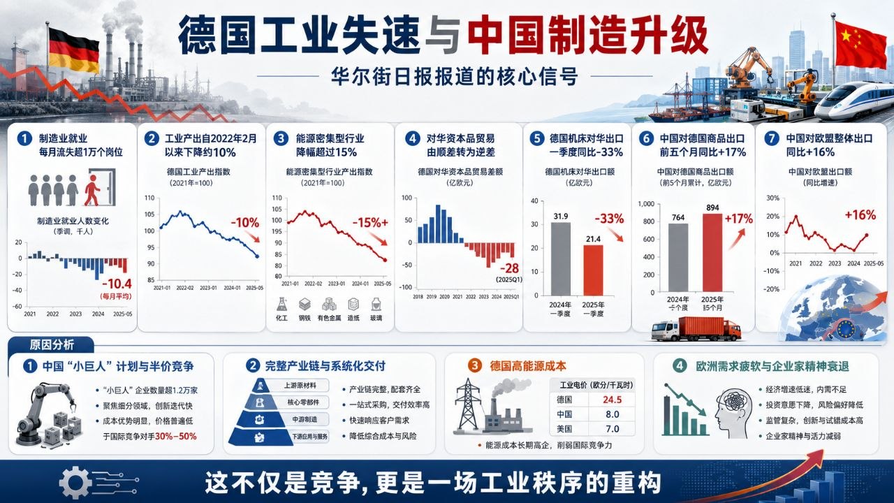 德国工业数据对比