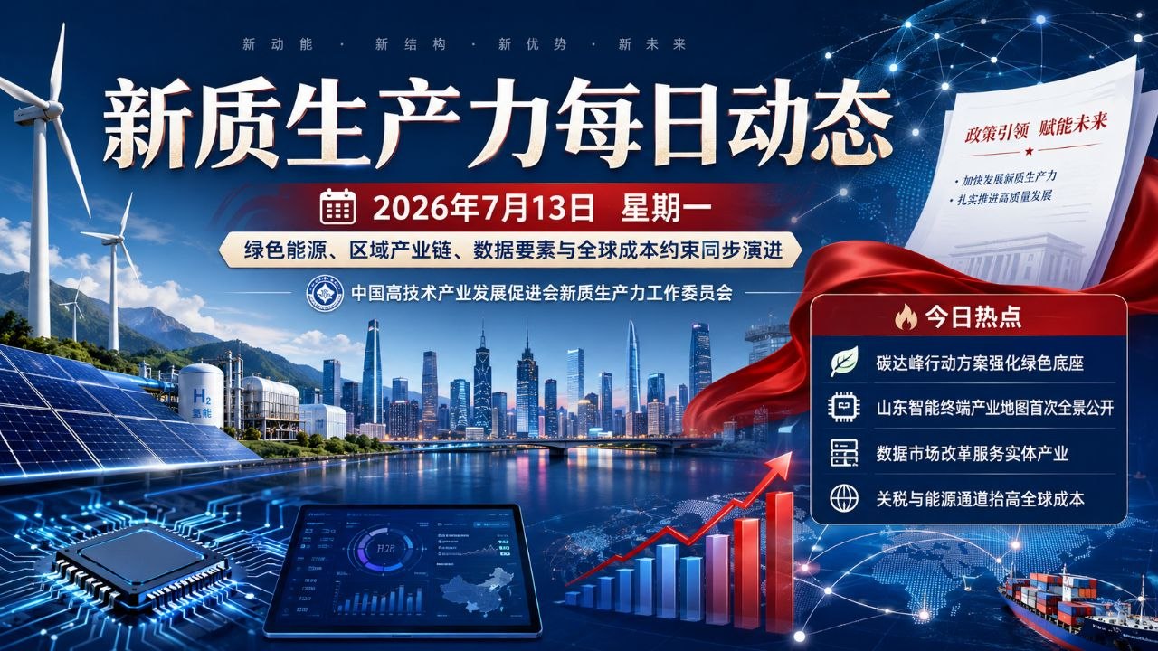 新质生产力每日动态 2026年7月13日
