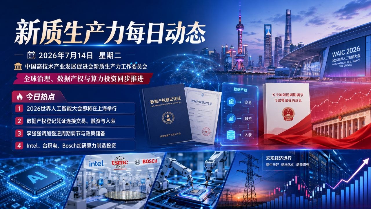新质生产力每日动态 2026年7月14日