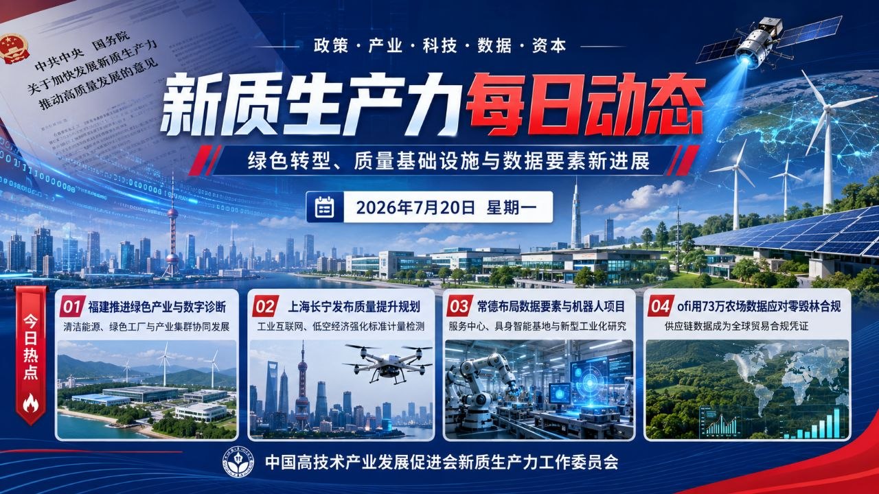 新质生产力每日动态 2026年7月20日