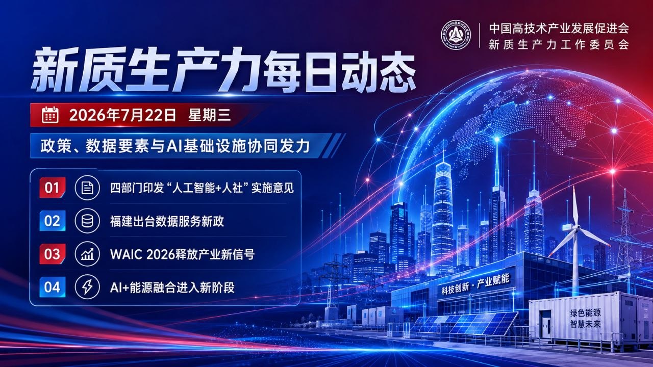 新质生产力每日动态封面图 2026年7月22日
