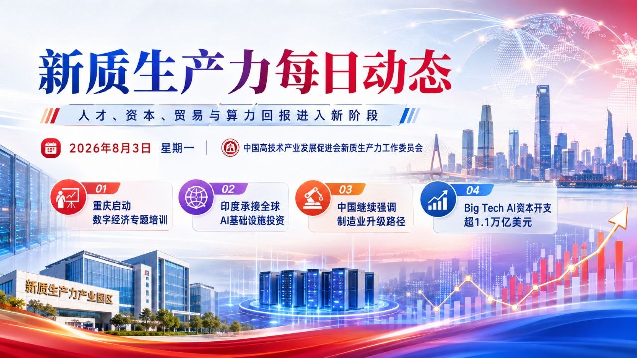新质生产力每日动态横版封面 2026-08-03