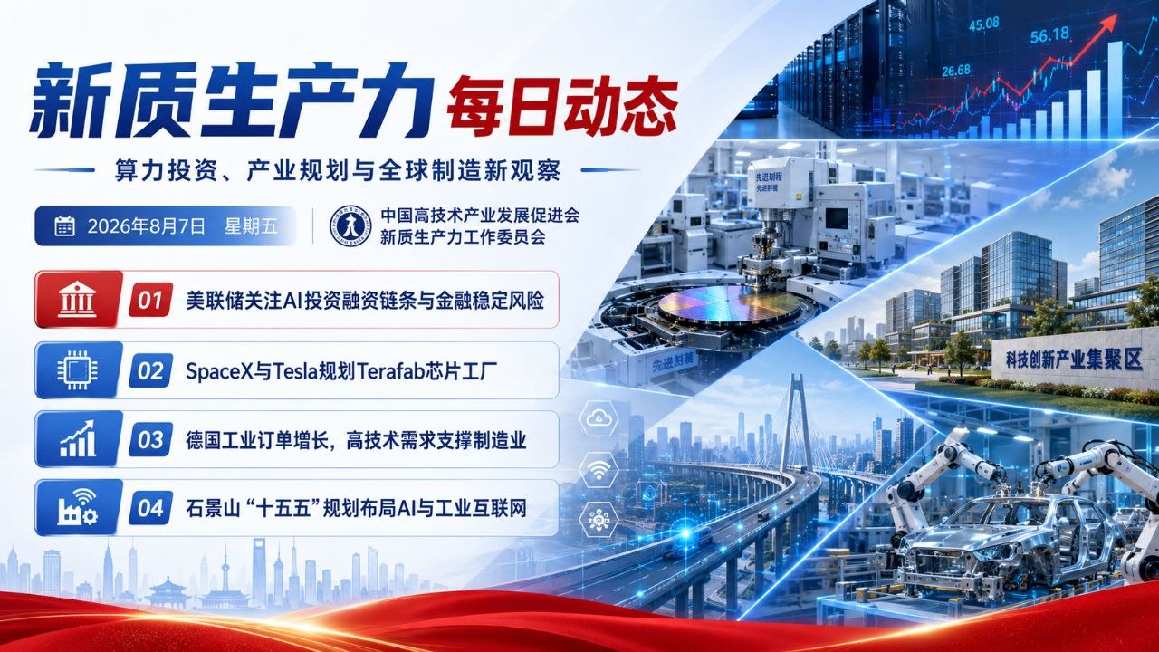 新质生产力每日动态横版封面 2026-08-07
