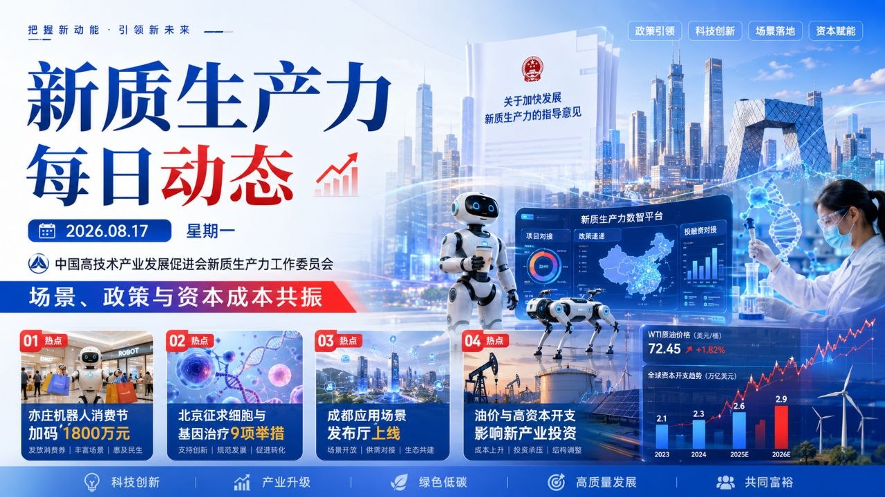 新质生产力每日动态横版封面 2026-08-17