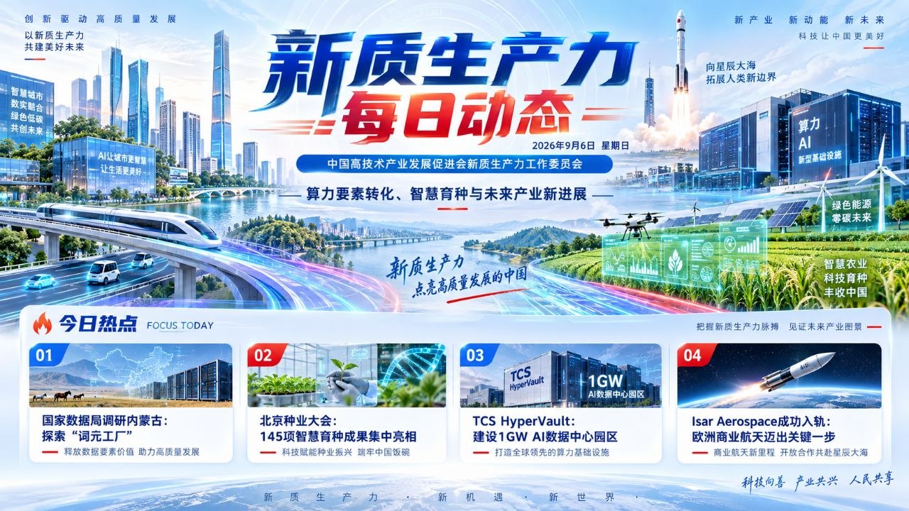 新质生产力每日动态横版封面 2026-09-06