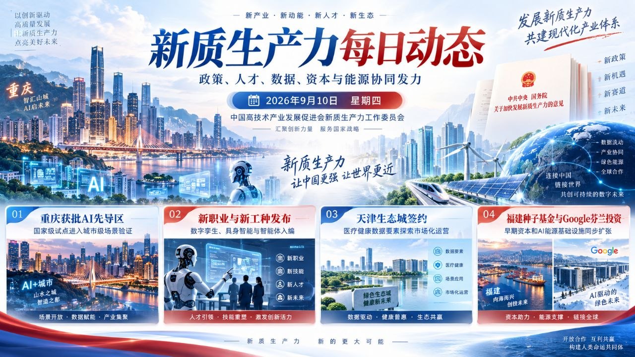 新质生产力每日动态横版封面 2026-09-10