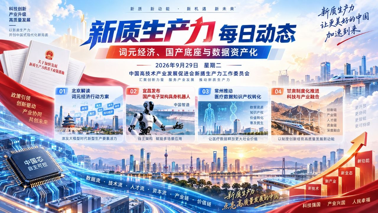 新质生产力每日动态横版封面 20260929