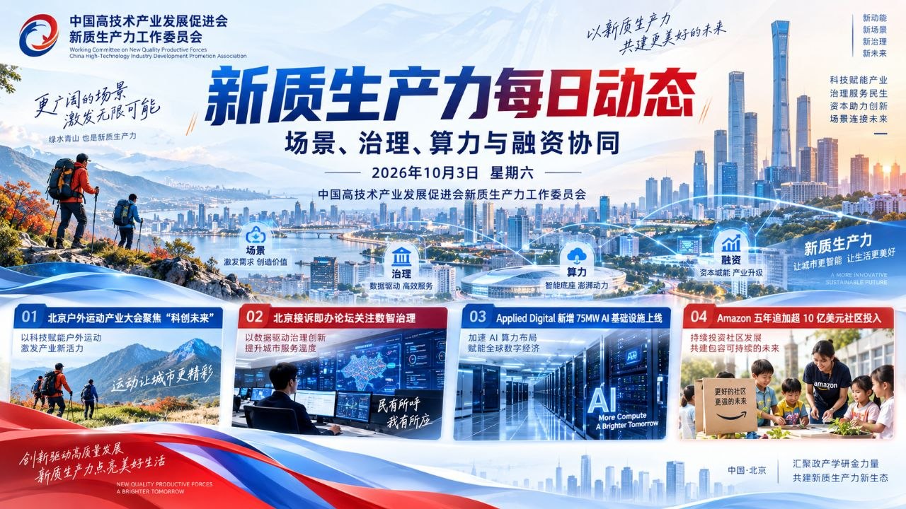 新质生产力每日动态横版封面 20261003