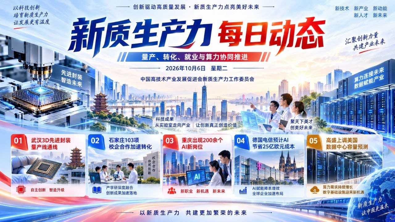 新质生产力每日动态横版封面 20261006