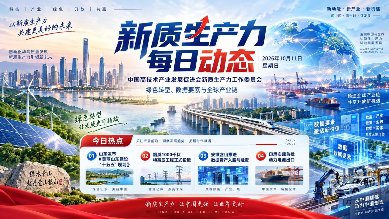 新质生产力每日动态横版封面 20261011