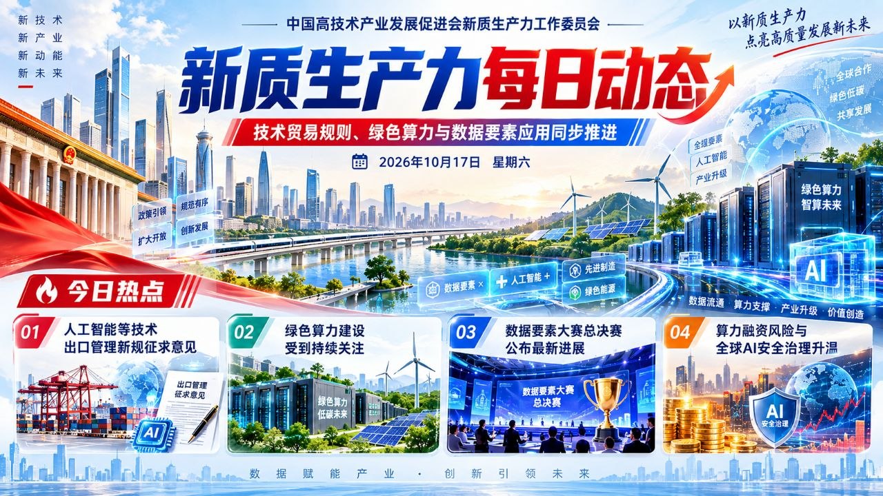 新质生产力每日动态横版封面 20261017
