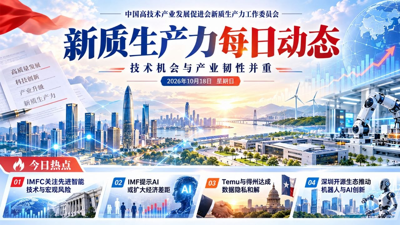 新质生产力每日动态横版封面 20261018