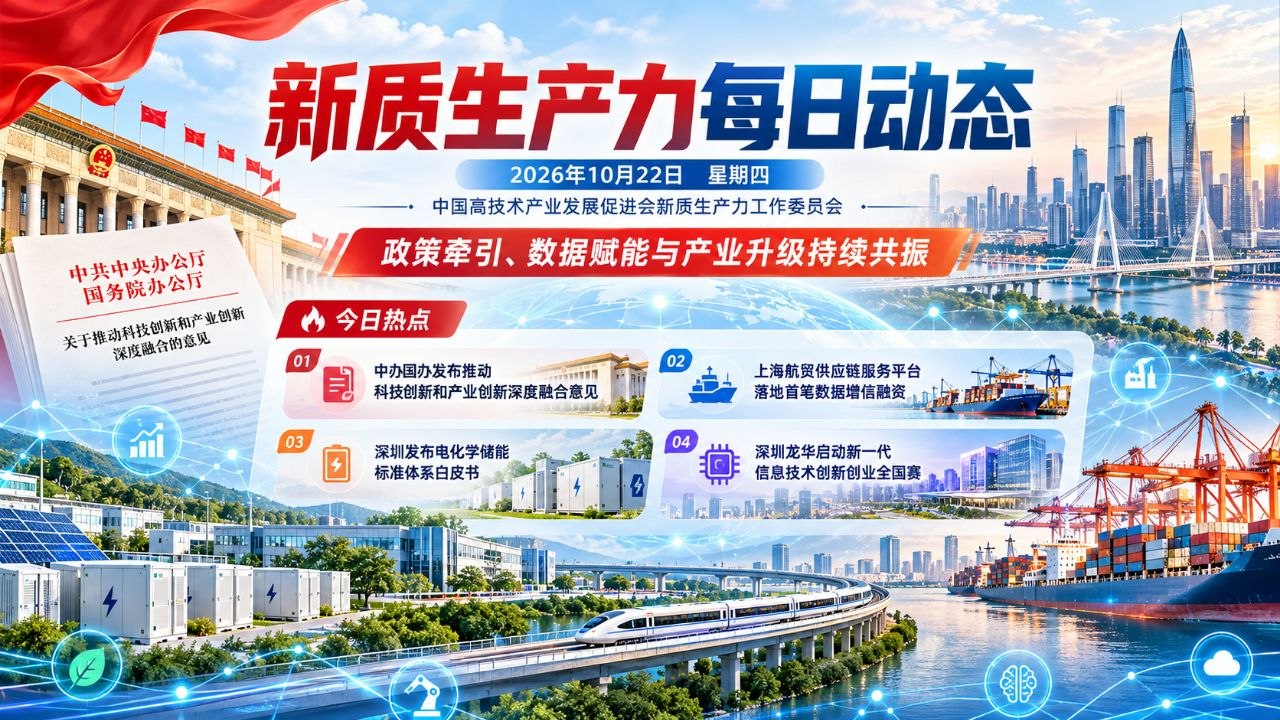 新质生产力每日动态横版封面 20261022