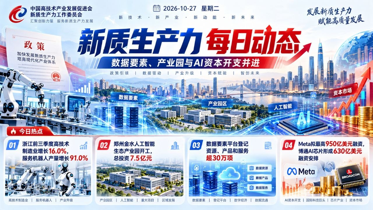 新质生产力每日动态横版封面 20261027