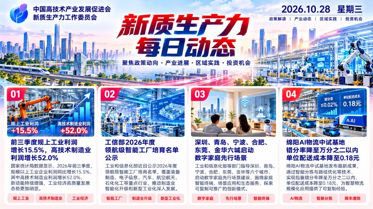 新质生产力每日动态横版封面 20261028