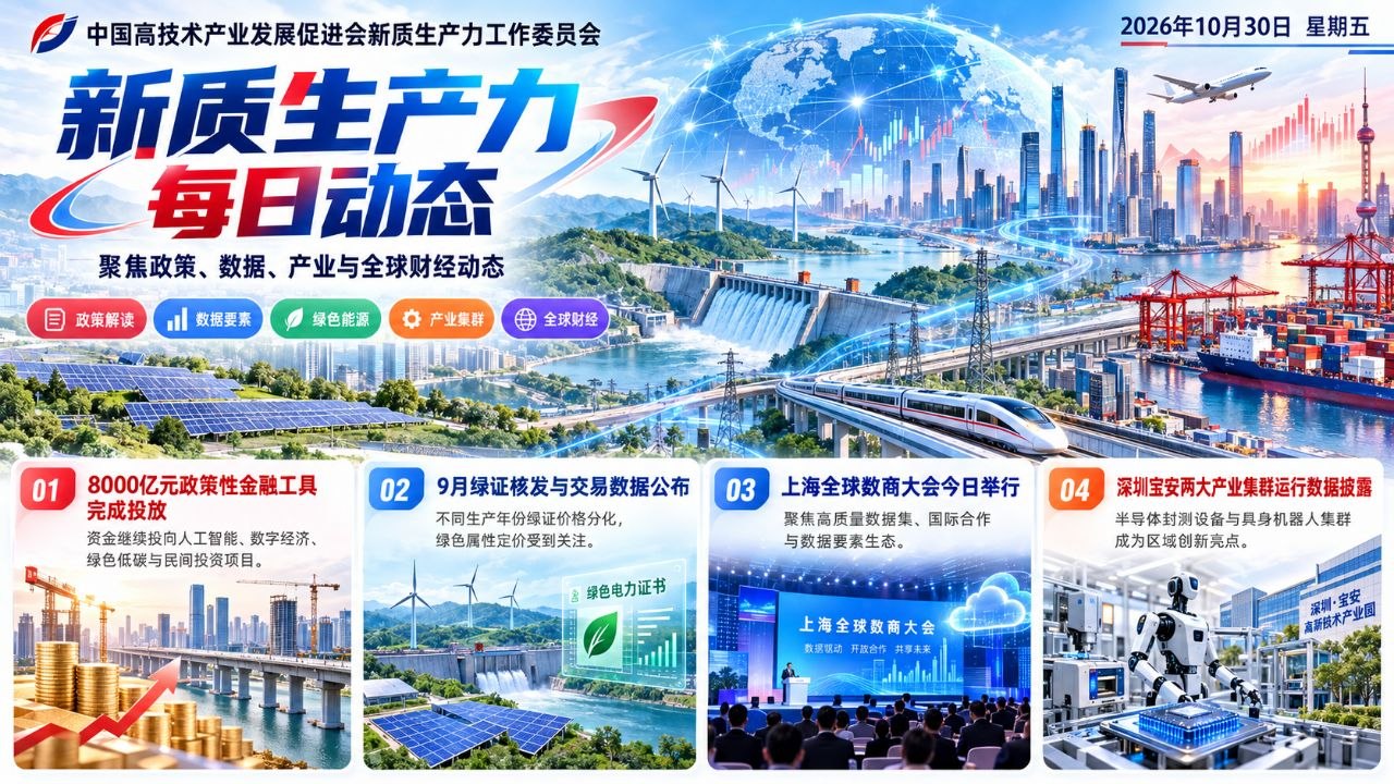 新质生产力每日动态横版封面 20261030